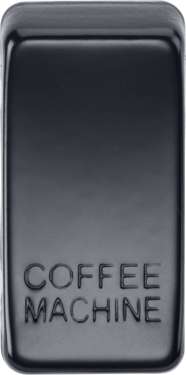 Knightsbridge MLA GDCOFFMB Switch cover "marked COFFEE MACHINE" - matt black - Knightsbridge MLA - Falcon Electrical UK