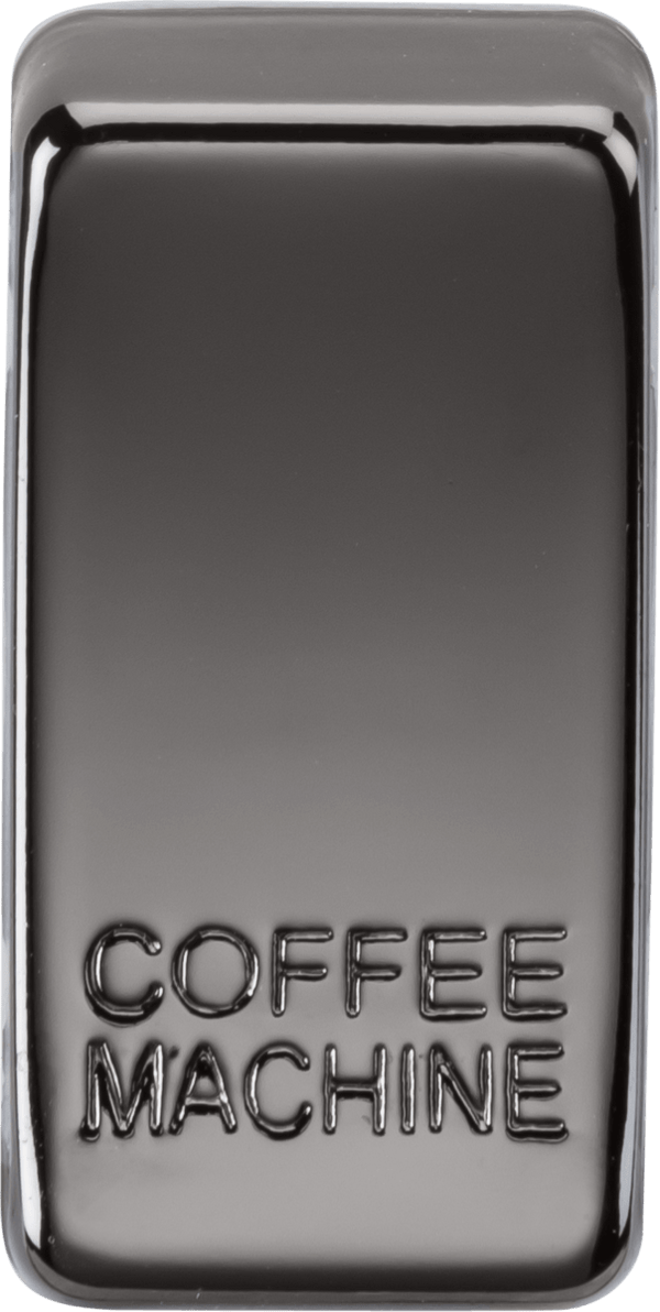 Knightsbridge MLA GDCOFFBN Switch cover "marked COFFEE MACHINE" - black nickel - Knightsbridge MLA - Falcon Electrical UK