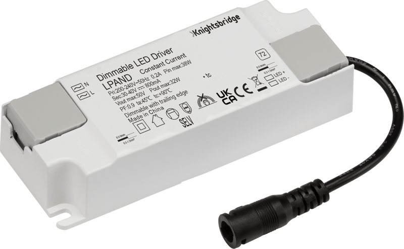 Knightsbridge MLA LPAND IP20 32W Constant Current Dimmable LED Driver - Knightsbridge MLA - Falcon Electrical UK