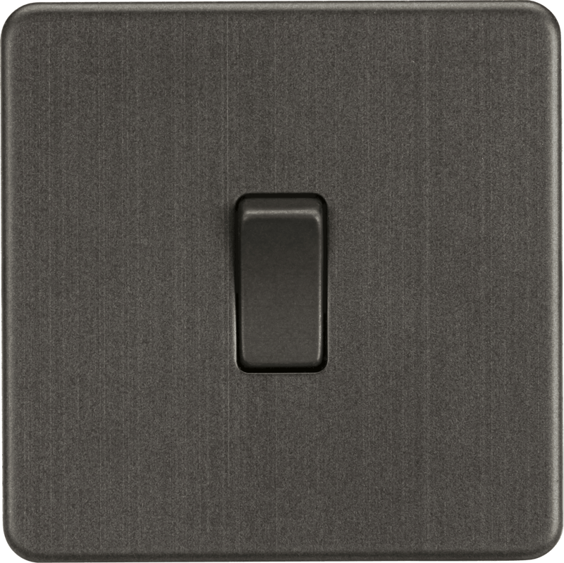 Knightsbridge MLA SF8341SB Screwless 20A 1G DP Switch - Smoked Bronze - Knightsbridge MLA - Falcon Electrical UK