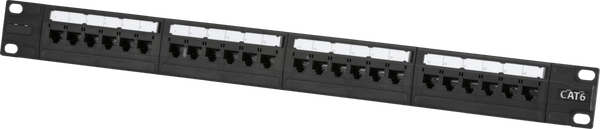 Knightsbridge MLA NETC624 19 inch 1U UTP CAT6 24-port Patch Panel - Knightsbridge MLA - Falcon Electrical UK