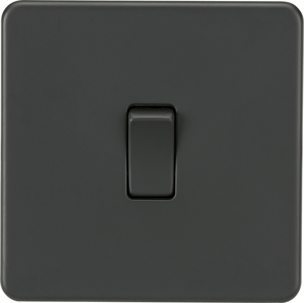 Knightsbridge MLA SF2000AT Screwless 10AX 1G 2-Way Switch - Anthracite - Knightsbridge MLA - Falcon Electrical UK