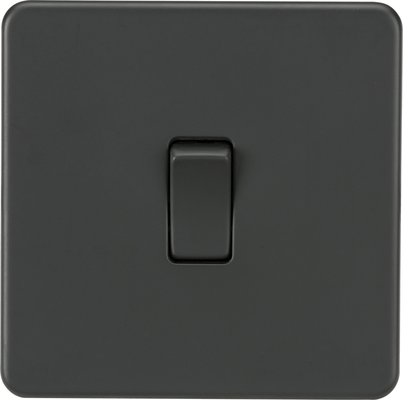 Knightsbridge MLA SF2000AT Screwless 10AX 1G 2-Way Switch - Anthracite - Knightsbridge MLA - Falcon Electrical UK