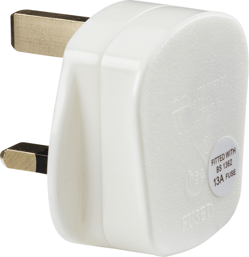 Knightsbridge MLA SN2135W 13A Rough Use Plug Top (Quick fix) - White - Knightsbridge MLA - Falcon Electrical UK