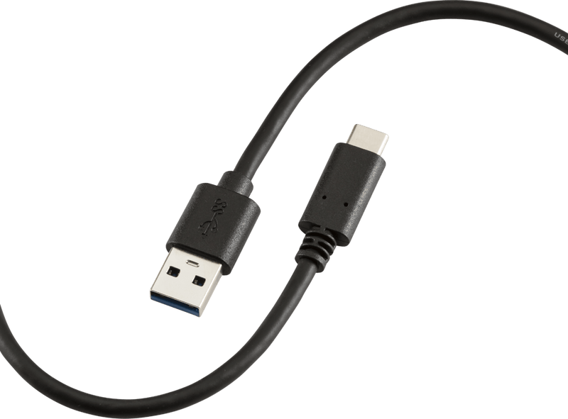 Knightsbridge MLA AVAC15 1.5m 60W USB-A to USB-C Cable - Black - Knightsbridge MLA - Falcon Electrical UK