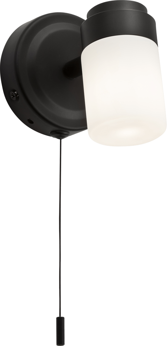 Knightsbridge MLA BA02S1MB 230V IP44 G9 Single Spotlight with Frosted Glass - Matt Black - Knightsbridge MLA - Falcon Electrical UK