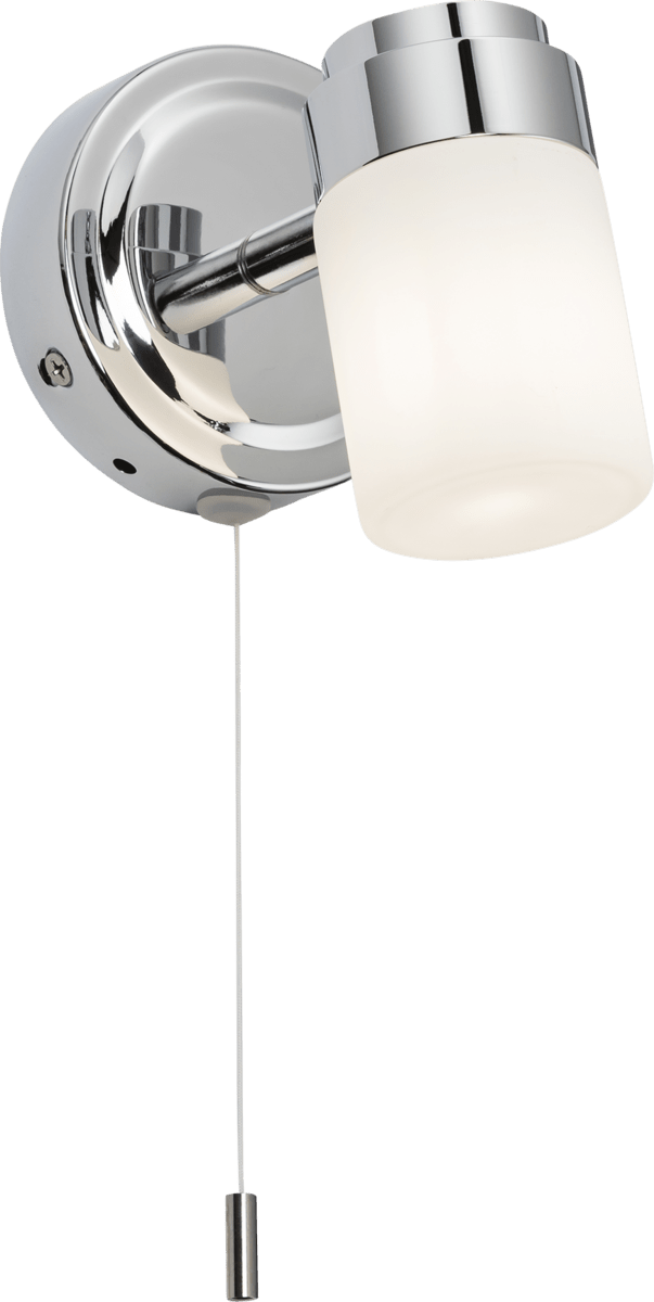 Knightsbridge MLA BA02S1C 230V IP44 G9 Single Spotlight with Frosted Glass - Chrome - Knightsbridge MLA - Falcon Electrical UK