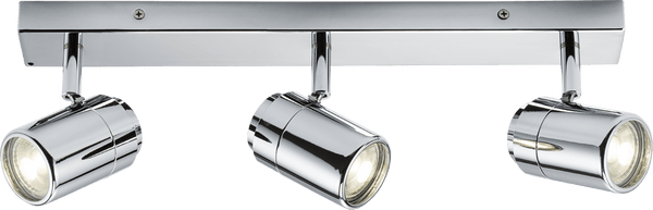 Knightsbridge MLA BA03B3C 230V IP44 GU10 Triple Bar Spotlight - Chrome - Knightsbridge MLA - Falcon Electrical UK