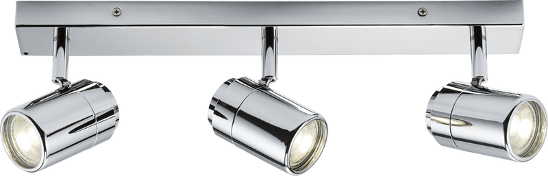 Knightsbridge MLA BA03B3C 230V IP44 GU10 Triple Bar Spotlight - Chrome - Knightsbridge MLA - Falcon Electrical UK