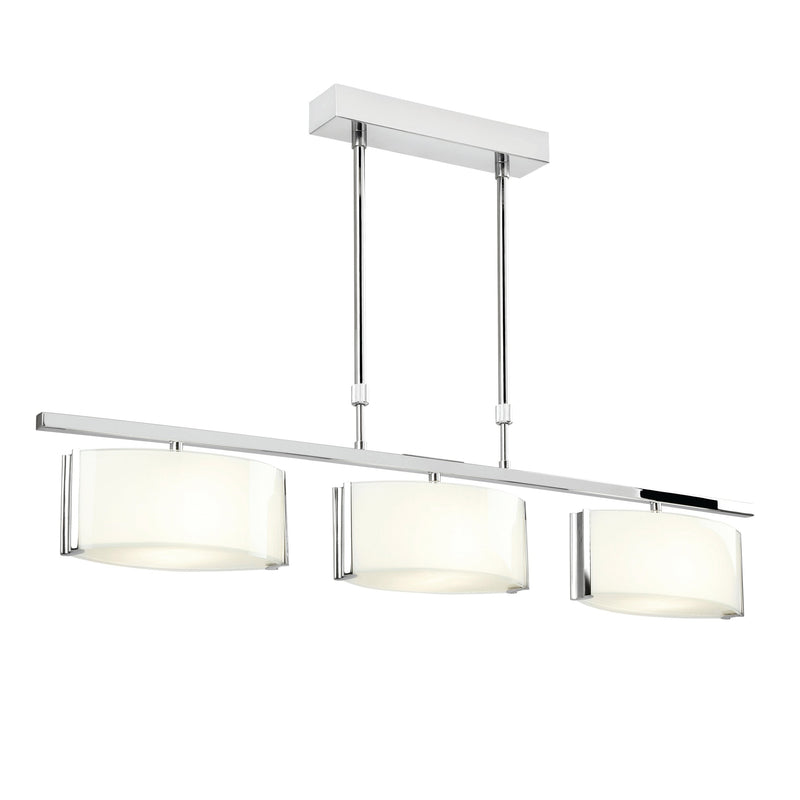 Endon CLEF-BAR-3CH Clef 3lt Semi flush - Endon - Falcon Electrical UK