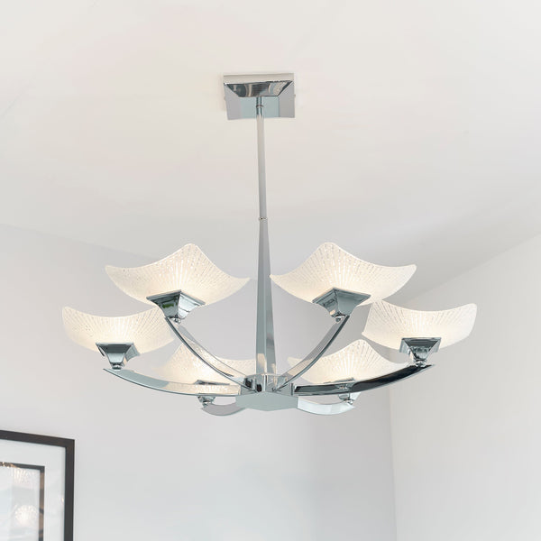 Endon AYRES-6CH Ayres 6lt Semi flush - Endon - Falcon Electrical UK