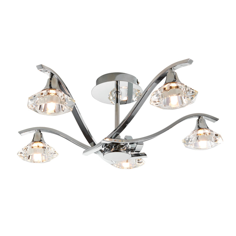 Endon LANGELLA-5CH Langella 5lt Semi flush - Endon - Falcon Electrical UK