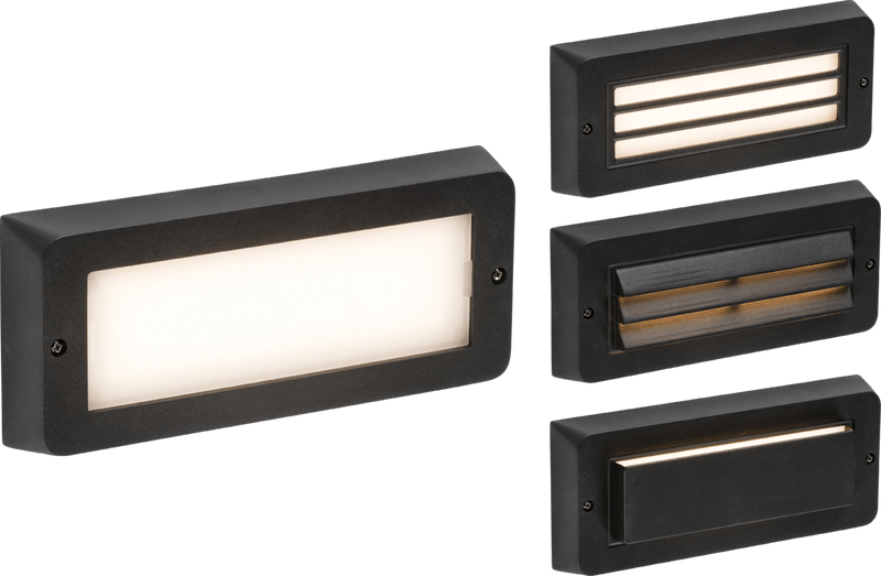 Knightsbridge MLA BL5BK 230V IP65 5W LED CCT Adjustable Surface Mount Brick light - Black - Knightsbridge MLA - Falcon Electrical UK