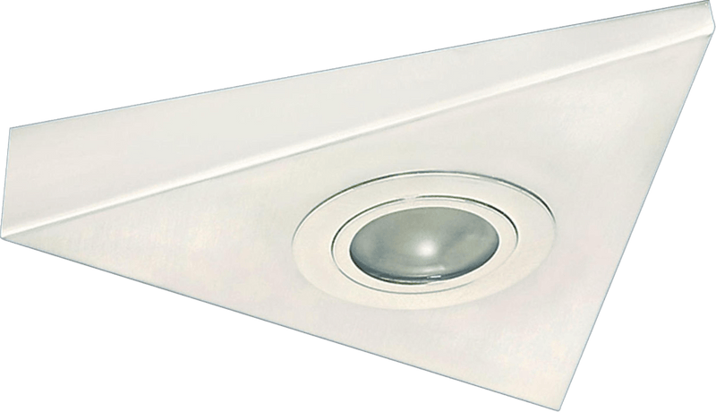 Knightsbridge MLA STI01W IP20 Mini Triangular Under Cabinet Fitting in White - Knightsbridge MLA - Falcon Electrical UK