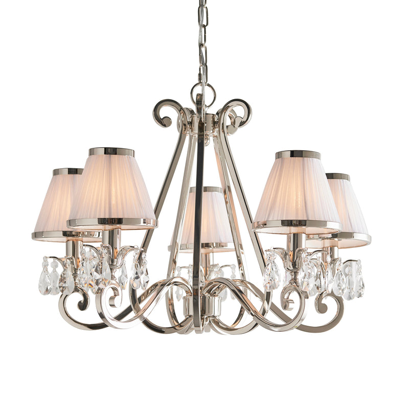 Endon 63515 Oksana nickel 5lt Pendant - Endon - Falcon Electrical UK