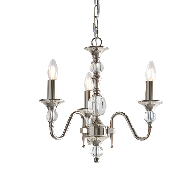 Endon LX124P3N Polina nickel 3lt Pendant - Endon - Falcon Electrical UK