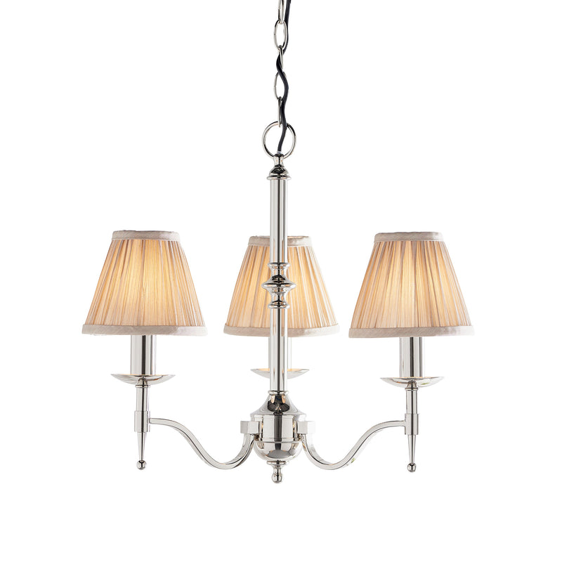 Endon 63633 Stanford nickel 3lt Pendant - Endon - Falcon Electrical UK