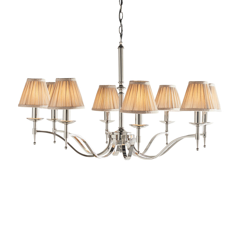 Endon 63635 Stanford nickel 8lt Pendant - Endon - Falcon Electrical UK