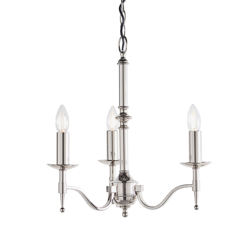 Endon CA1P3N Stanford nickel 3lt Pendant - Endon - Falcon Electrical UK