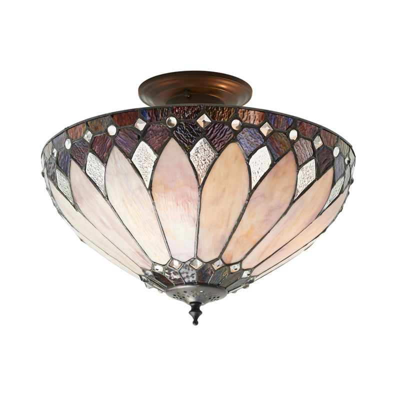 Endon 63978 Brooklyn 3lt Semi flush - Endon - Falcon Electrical UK