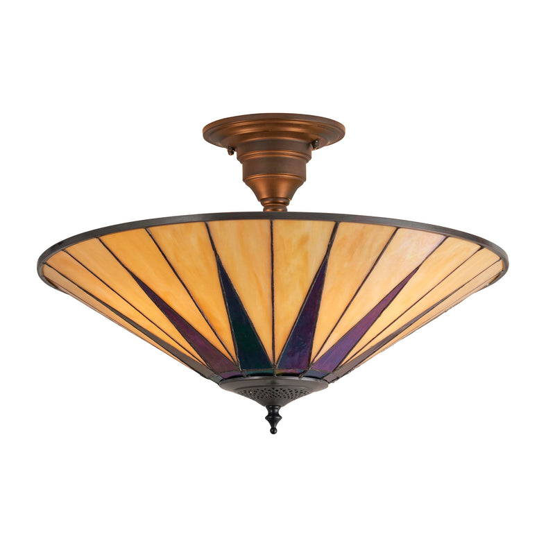 Endon 64043 Dark star 3lt Semi flush - Endon - Falcon Electrical UK