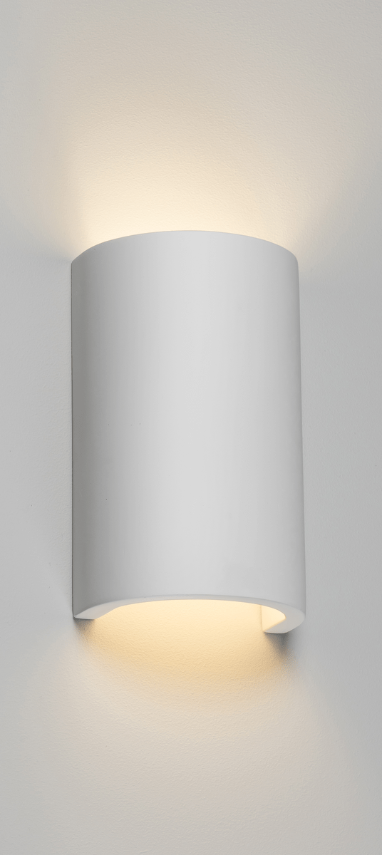 Knightsbridge MLA PWL1 230V G9 40W Curved Up and Down Plaster Wall Light - Knightsbridge MLA - Falcon Electrical UK