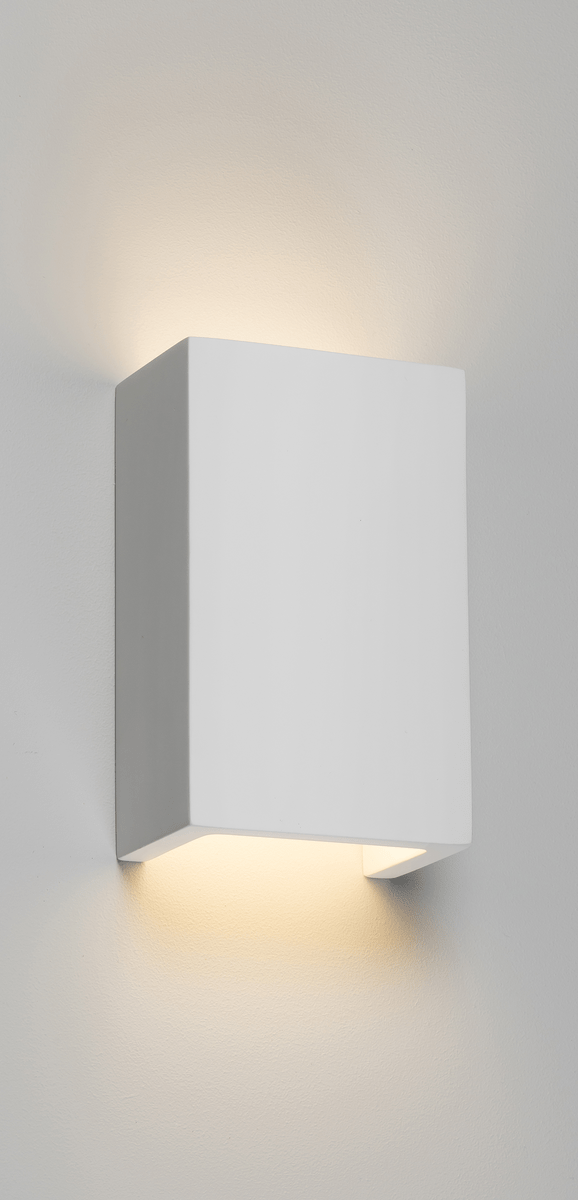 Knightsbridge MLA PWL2 230V G9 40W Cuboid Up and Down Plaster Wall Light - Knightsbridge MLA - Falcon Electrical UK