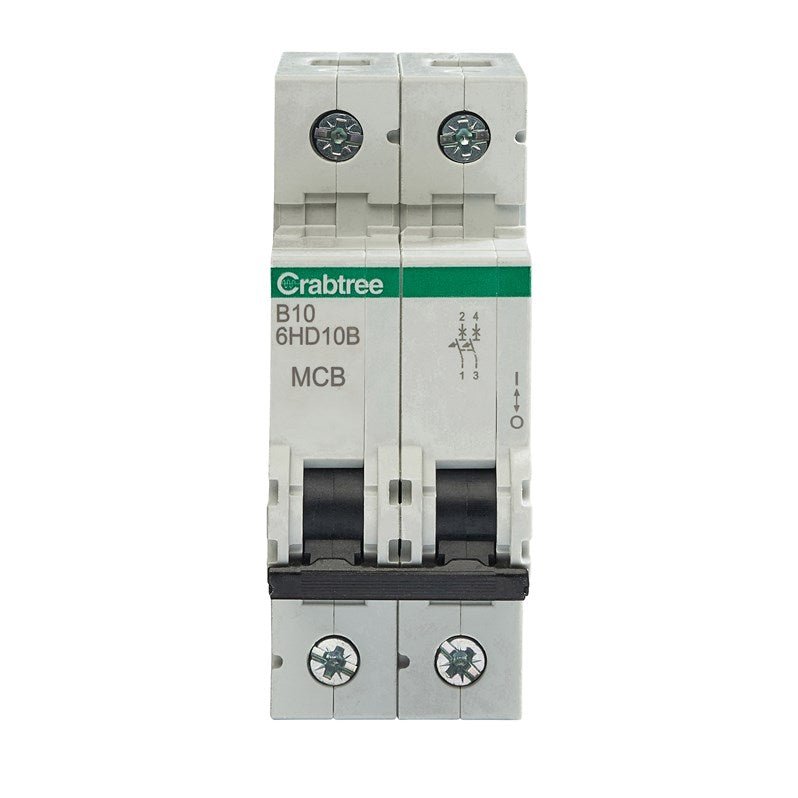 Crabtree 6HD10B B10 10kA 2P MCB - Crabtree - Falcon Electrical UK