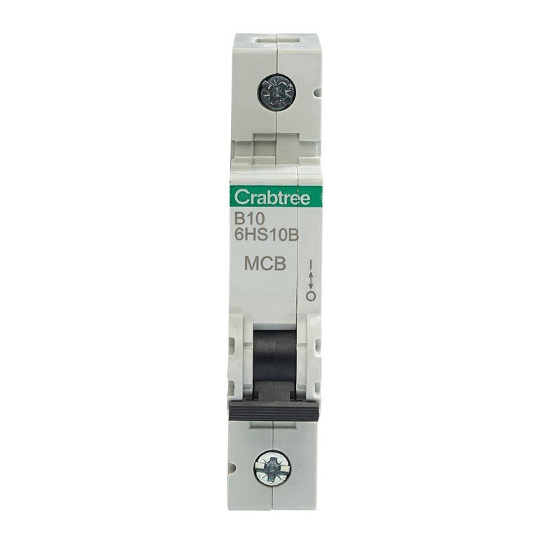 Crabtree 6HS10B B10 10kA 1P MCB (1 Module Width) - Crabtree - Falcon Electrical UK