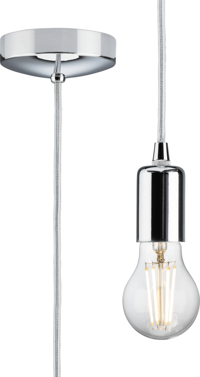 Knightsbridge MLA 8270LPC 1.8m E27 Contemporary Pendant Set - Polished Chrome - Knightsbridge MLA - Falcon Electrical UK