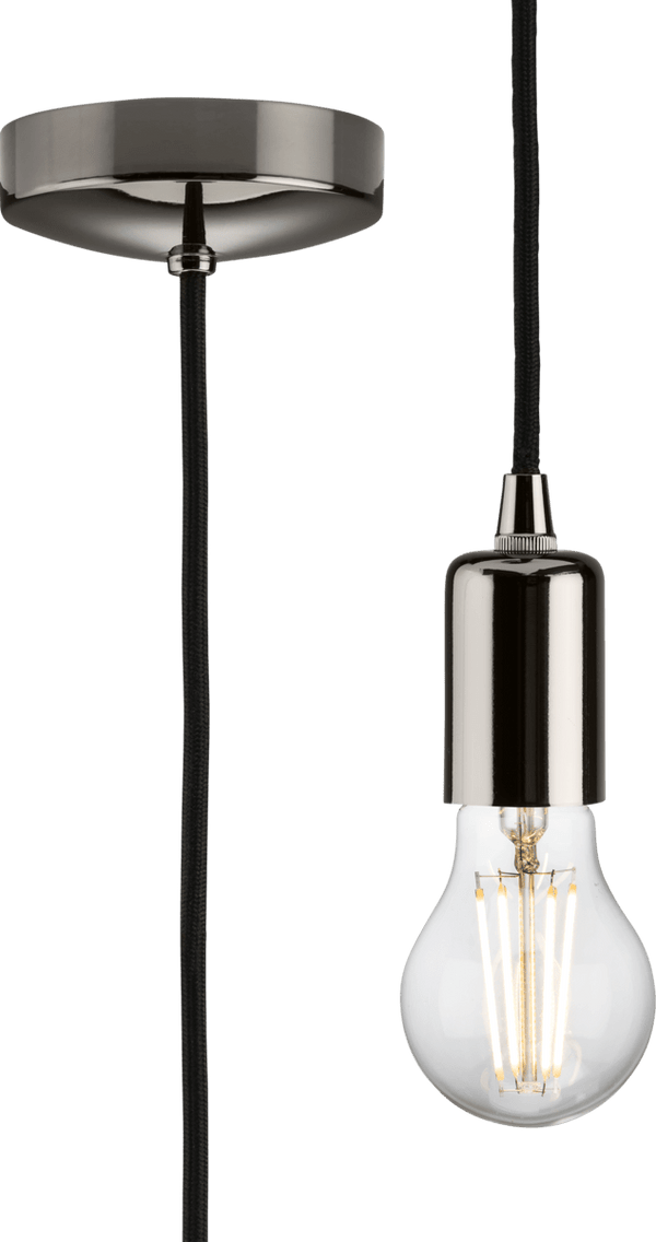 Knightsbridge MLA 8270LBN 1.8m E27 Contemporary Pendant Set - Black Nickel - Knightsbridge MLA - Falcon Electrical UK