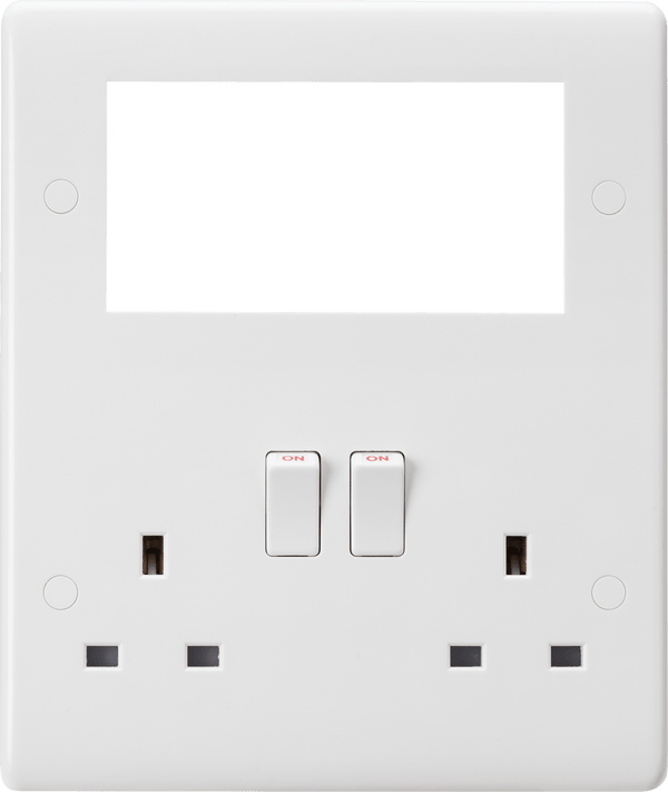 Knightsbridge MLA CU194MM Small Multimedia Combination Plate - Knightsbridge MLA - Falcon Electrical UK