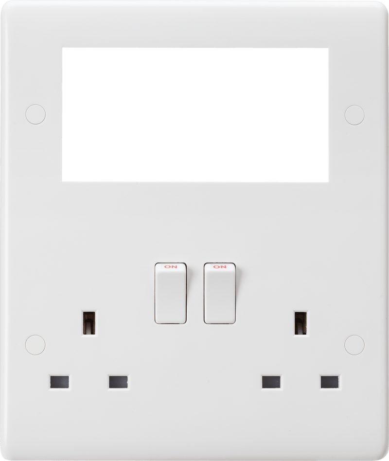 Knightsbridge MLA CU194MM Small Multimedia Combination Plate - Knightsbridge MLA - Falcon Electrical UK