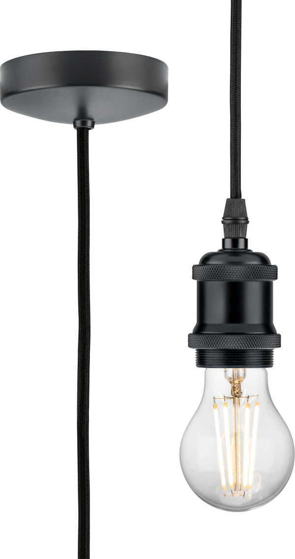 Knightsbridge MLA 8271LAT 1.8m E27 Vintage Pendant Set - Anthracite - Knightsbridge MLA - Falcon Electrical UK