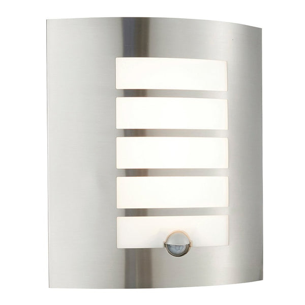 Saxby 75931 Bianco LED PIR 1lt wall IP44 7W warm white - Saxby - Falcon Electrical UK