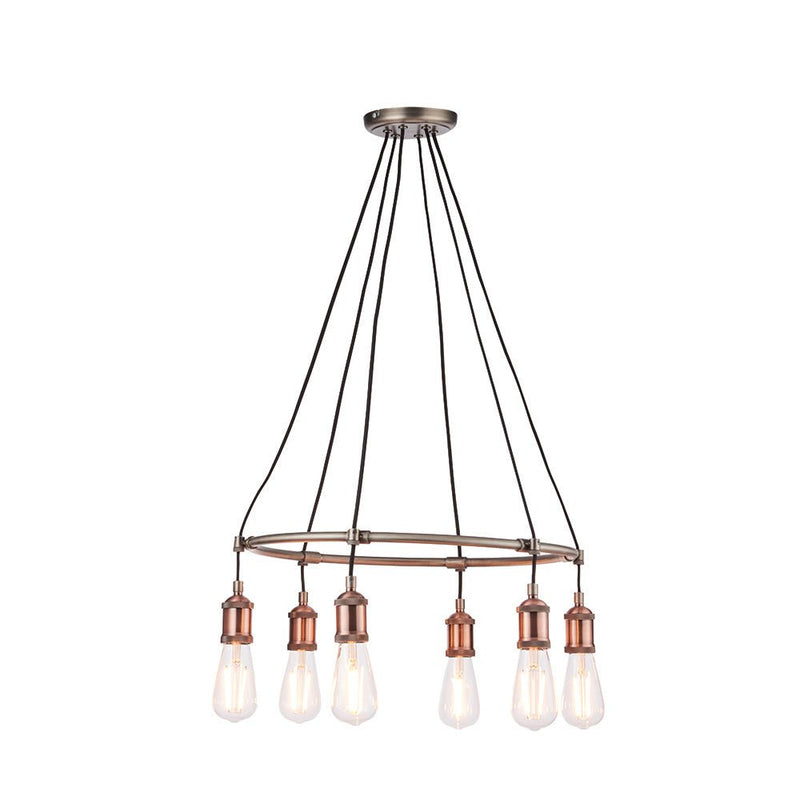 Endon 76337 Hal 6lt Pendant - Endon - Falcon Electrical UK