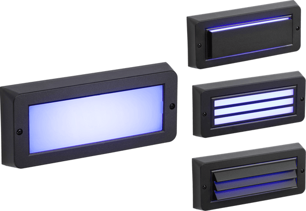 Knightsbridge MLA BL5BLBK 230V IP65 5W Blue LED Surface Mount Brick light - Black - Knightsbridge MLA - Falcon Electrical UK