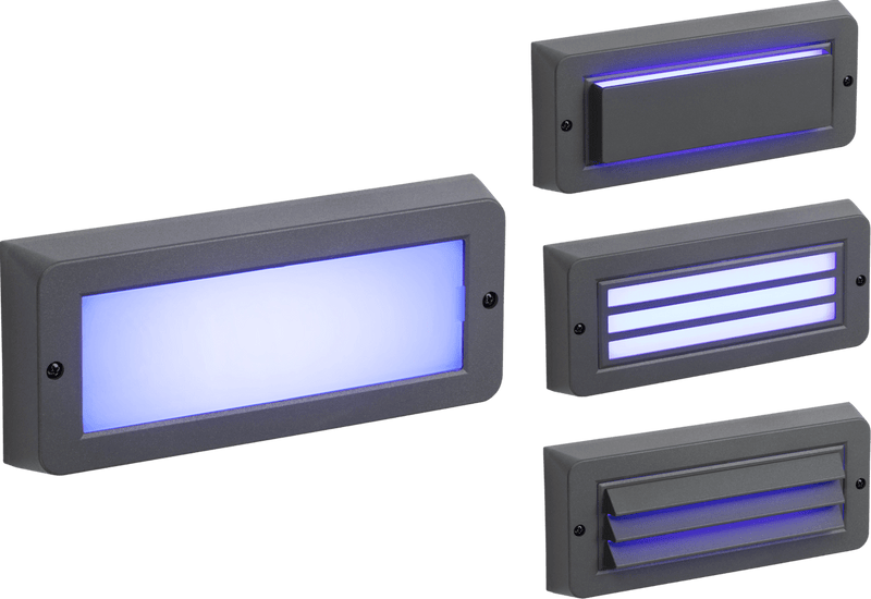 Knightsbridge MLA BL5BLG 230V IP65 5W Blue LED Surface Mount Brick light - Grey - Knightsbridge MLA - Falcon Electrical UK