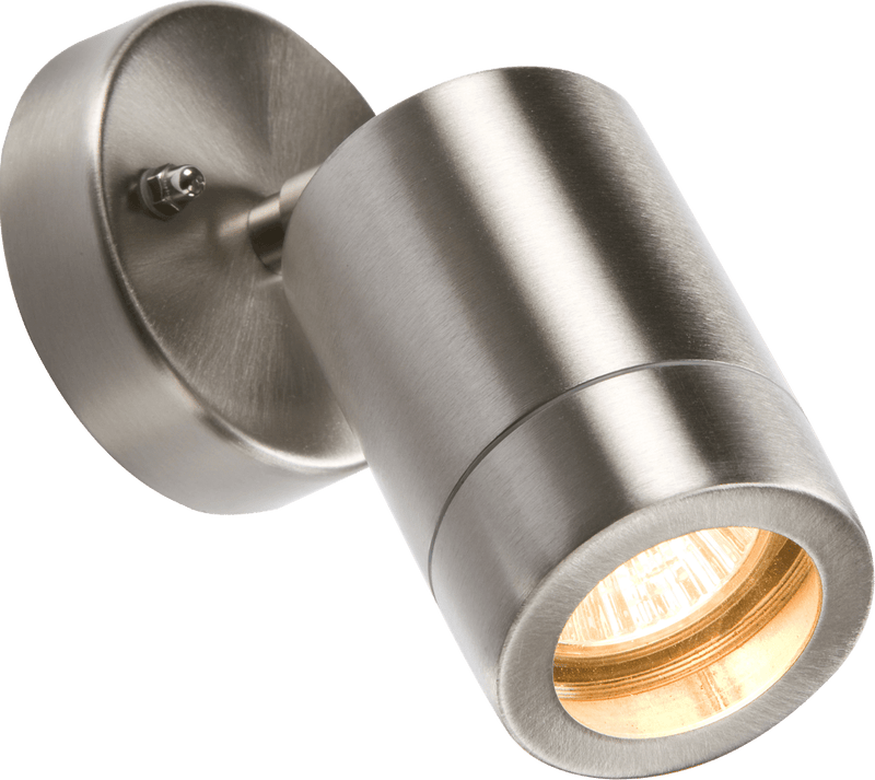 Knightsbridge MLA WALL3L 230V IP65 GU10 35W Lightweight Stainless Steel Adjustable Wall Light - Knightsbridge MLA - Falcon Electrical UK