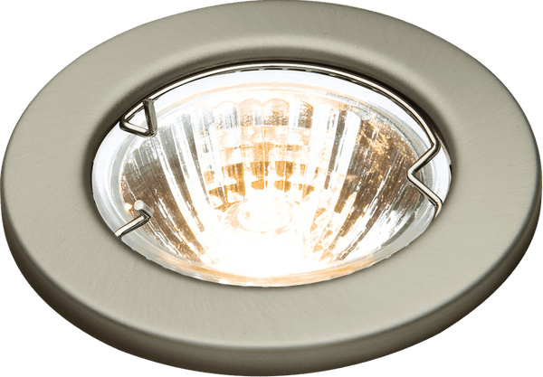 Knightsbridge MLA L02CBR1 IP20 12V 50W max. L/V Brushed Chrome Downlight with Bridge - Knightsbridge MLA - Falcon Electrical UK