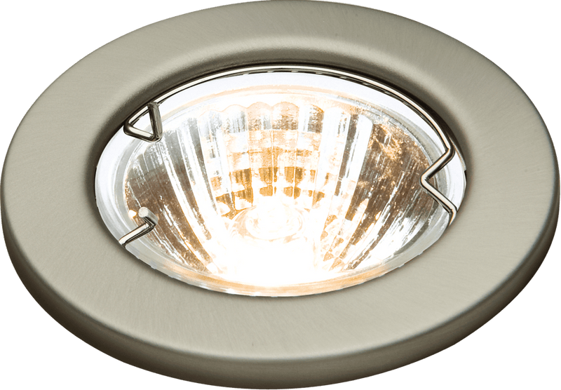 Knightsbridge MLA L02CBR1 IP20 12V 50W max. L/V Brushed Chrome Downlight with Bridge - Knightsbridge MLA - Falcon Electrical UK