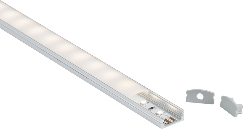 Knightsbridge MLA 1MSUR 1M Aluminium Profile - Surface Mount Flat - Knightsbridge MLA - Falcon Electrical UK