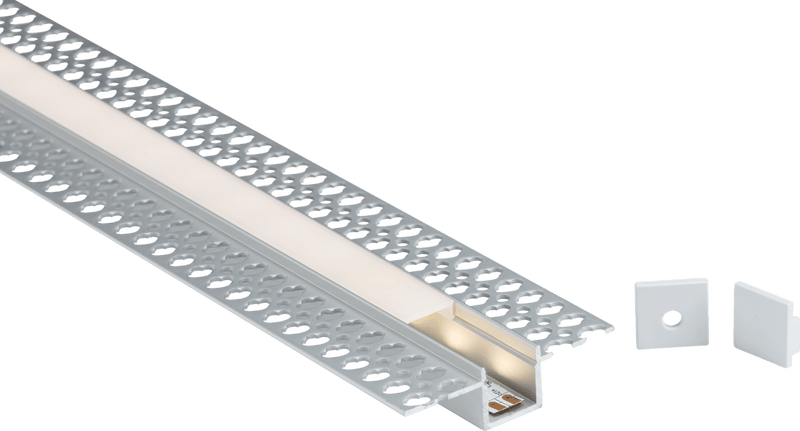 Knightsbridge MLA 2MPLA 2M Aluminium Profile - Plaster-in Recessed - Knightsbridge MLA - Falcon Electrical UK