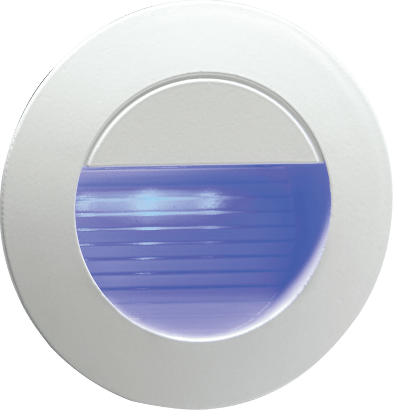 Knightsbridge MLA NH020B 230V IP54 Recessed Round Indoor/Outdoor LED Guide/Stair/Wall Light Blue LED - Knightsbridge MLA - Falcon Electrical UK