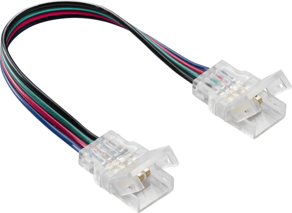 Knightsbridge MLA LFCONIP4FX 12V / 24V IP65 LED Flex Strip to Strip 150mm Connector - CCT / RGB - Knightsbridge MLA - Falcon Electrical UK