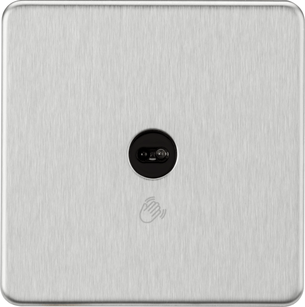 Knightsbridge MLA SFTS1BC 230V 1G 1-way Touchless Switch - Brushed Chrome - Knightsbridge MLA - Falcon Electrical UK