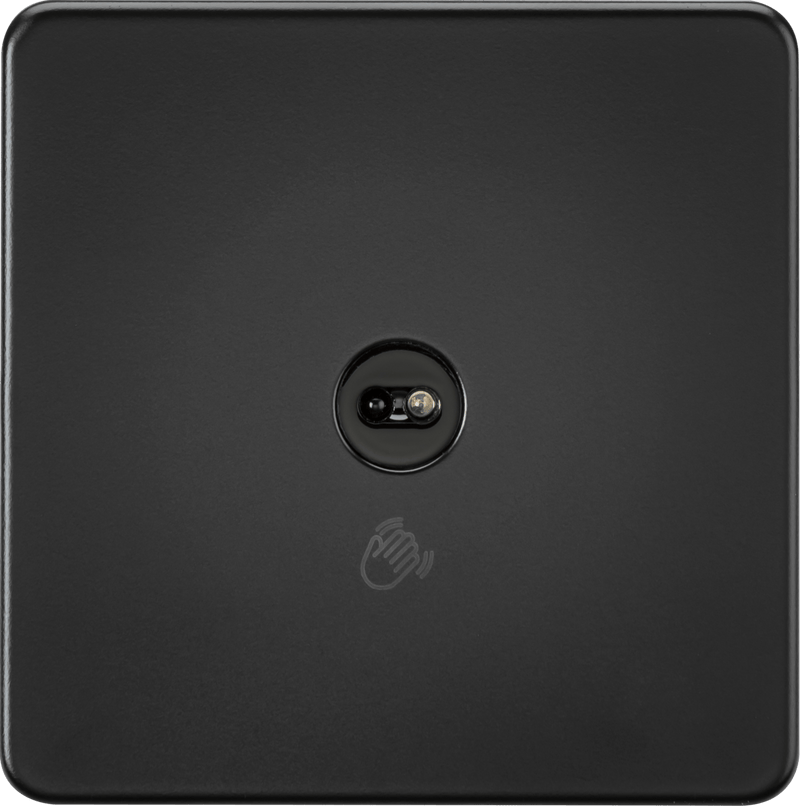 Knightsbridge MLA SFTS1MB 230V 1G 1-way Touchless Switch - Matt Black - Knightsbridge MLA - Falcon Electrical UK