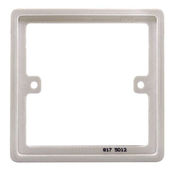 BG 817 Nexus White Moulded 1 Gang 10mm Square Spacer - BG - Falcon Electrical UK