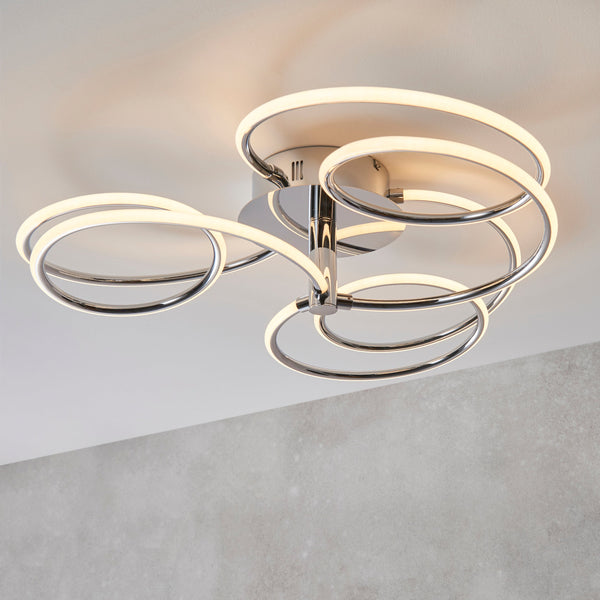 Endon 81886 Eterne 1lt Semi flush - Endon - Falcon Electrical UK