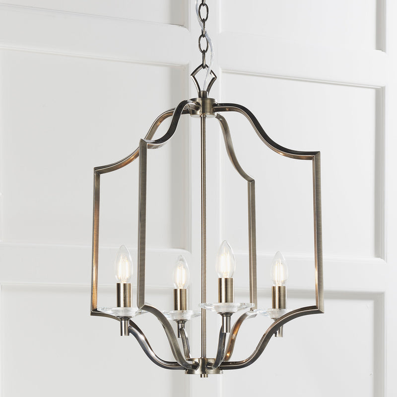 Endon 81916 Lainey 4lt Pendant - Endon - Falcon Electrical UK